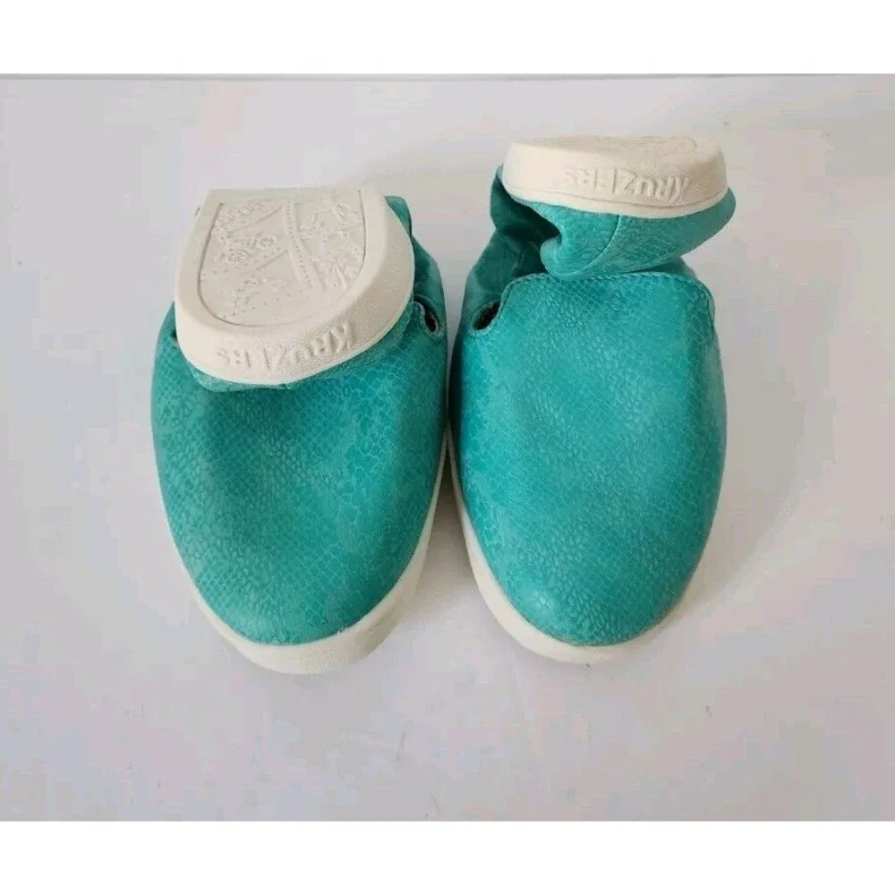New Women's FitKicks Kruzers Slip-On Sneaker Shoe, Teal Blue, Medium